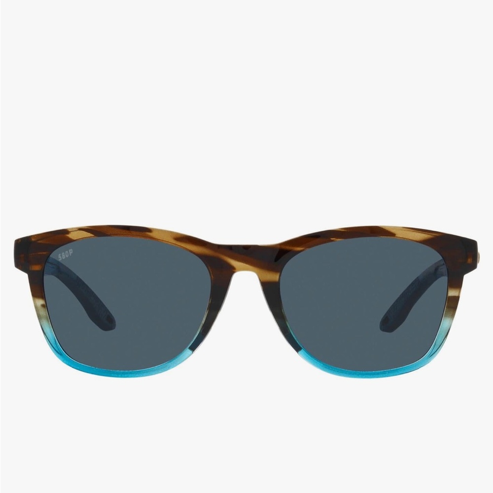 Costa Del Mar Women’s Aleta Sunglasses.  Tortoise frames with blue accents.
